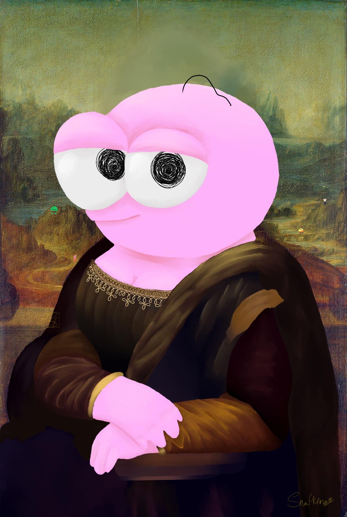 CHICO as Mona Lisa artwork